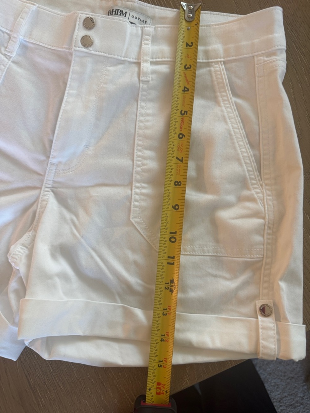 White House Black Market White Utility Pocket Cuffed Shorts - Picture 6 of 6